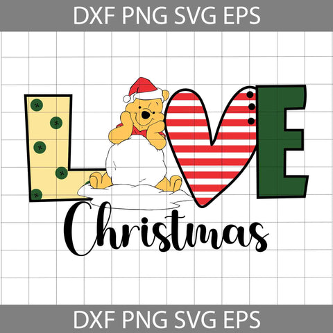 Bear Christmas Svg, Merry Christmas Svg, Cartoon Svg, Christmas Svg, Cricut File, Clipart, Svg, Png, Eps, Dxf