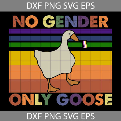 LGBT No Gender Only Goose Funny Duck Svg, LGBT Svg, Cricut File, Clipart, Svg, Png, Eps, Dxf