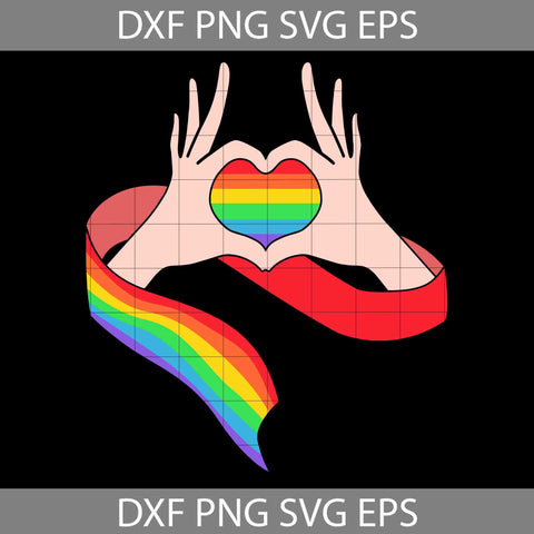 LGBT Love LGBT Rainbow Flag Svg, LGBT Svg, Cricut File, Clipart, Svg, Png, Eps, Dxf