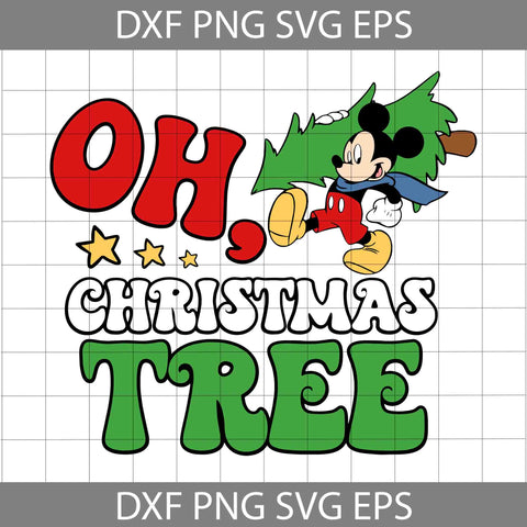 Oh Christmas Tree Svg, Christmas Cake Svg, Mouse Christmas Svg, Merry Christmas Svg, Cartoon Svg, Cricut File, Clipart, Svg, Png, Eps, Dxf