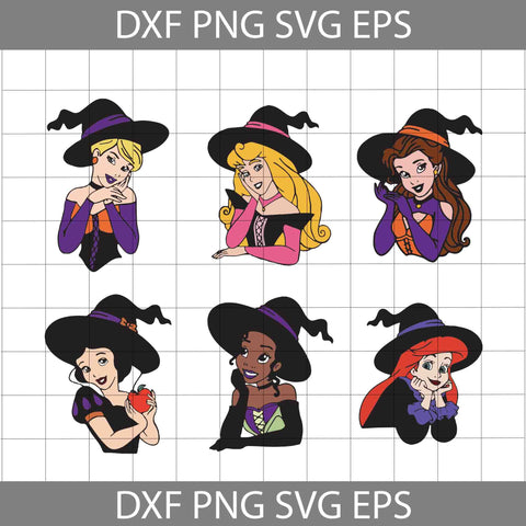 Princess Halloween Svg, Princess svg, Bundle, Cartoon Svg, Characters Friends Svg, Halloween svg, Halloween gift, funny, cuties, horror, cricut file, clipart, svg, png, eps, dxf