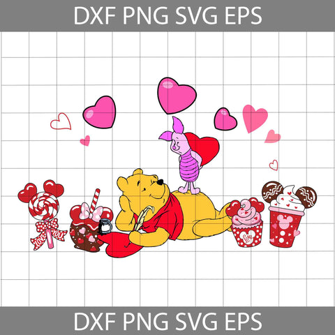 Candy Svg, Bear Svg, Cartoon Svg, Valentine's Day Svg, Cricut File, Clipart, Svg, Png, Eps, Dxf