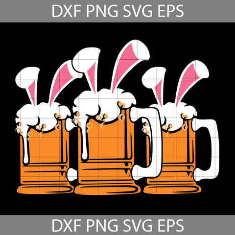 Bunny Beer Drinking Easter Day Svg, Bunny Svg, Beer Svg, Easter's Day svg. Cricut File, Clipart, Svg, Png, Eps, Dxf