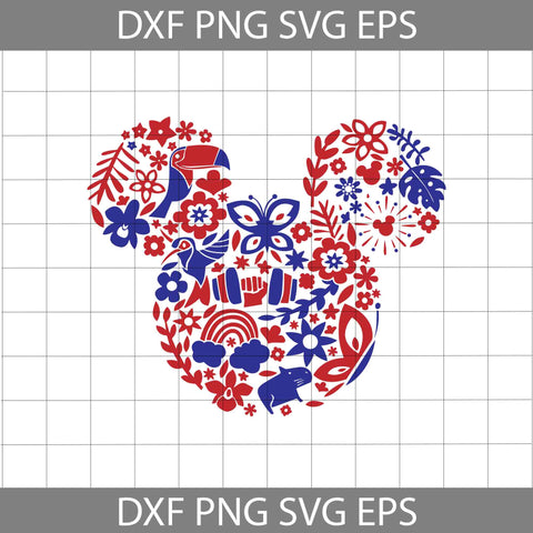 Encanto Svg, Mickey Head Svg, 4th Of July Svg, Independence Day Svg, Usa Flag Svg, Cricut File, Clipart, Svg, Png, Eps, Dxf