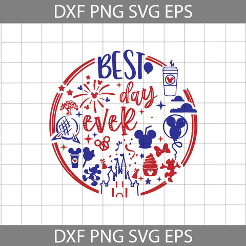 Best Day Ever Svg, Snacks Mickey Head Svg, 4th Of July Svg, Independence Day Svg, Usa Flag Svg, Cricut File, Clipart, Svg, Png, Eps, Dxf