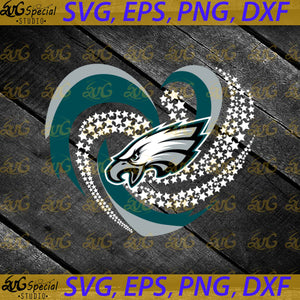 Philadelphia Eagles Svg, Love Svg, Cricut File, Clipart, NFL Svg, Football Svg, Love Football Svg, Football Mom Svg