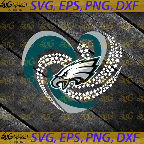 Philadelphia Eagles Svg, Love Svg, Cricut File, Clipart, NFL Svg, Football Svg, Love Football Svg, Football Mom Svg