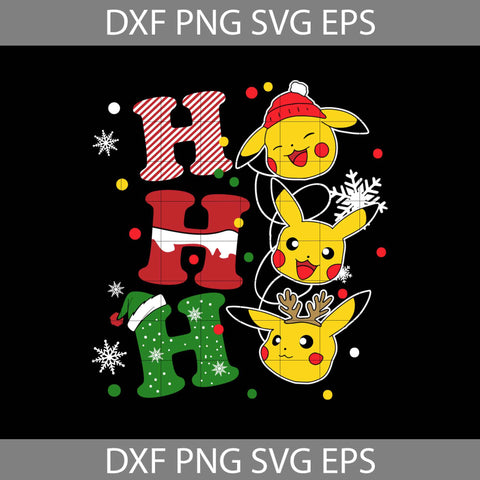 Pikachu ho ho ho Christmas Svg, Cricut File, Pokemon Svg, Clipart, Pikachu Svg, Christmas Svg, Merry Christmas Svg