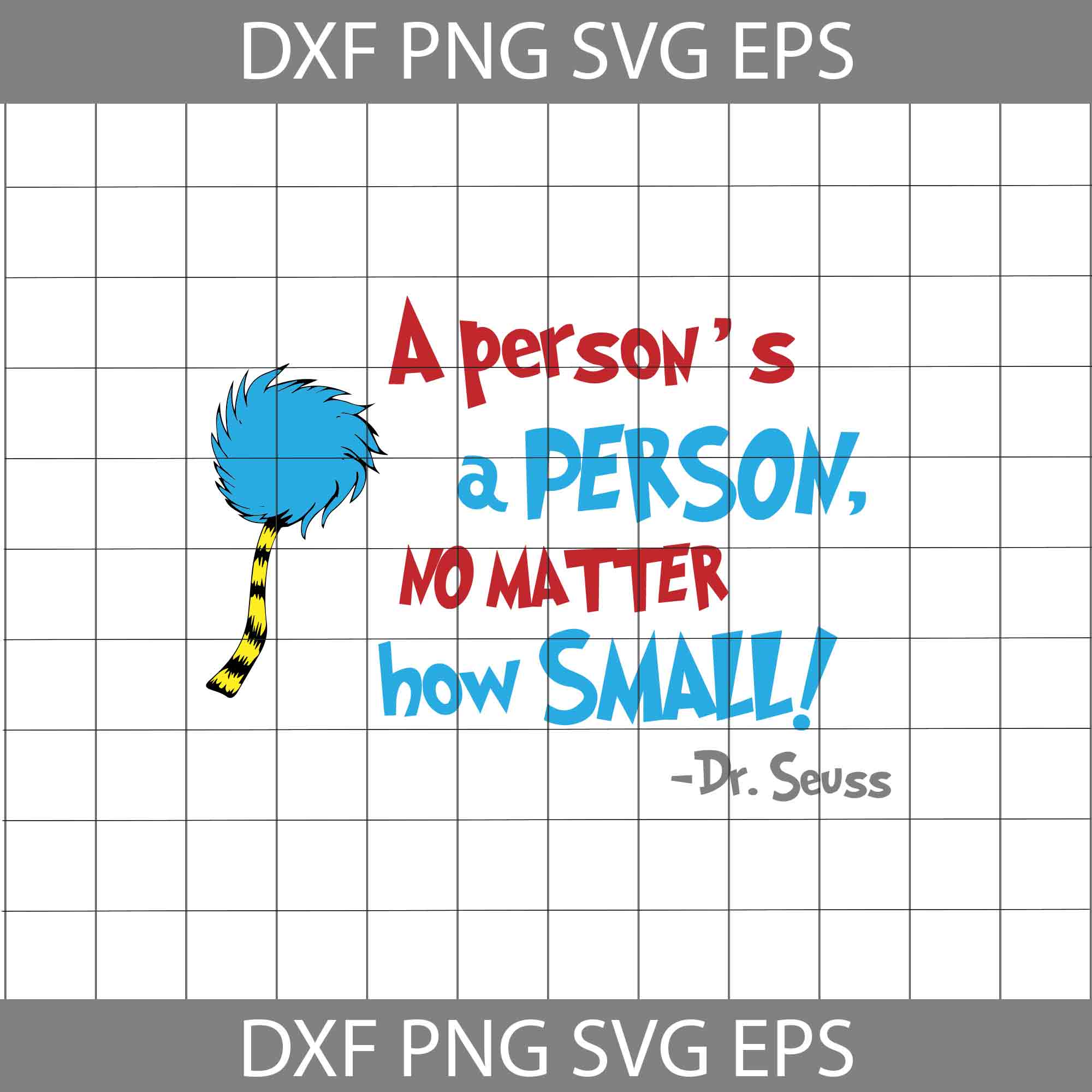 A Person's A Person No Matter How Small Svg, Cat In The Hat Svg, Read Book Svg, Cricut File, Clipart, Funny Quotes Svg, Png, Eps, Dxf