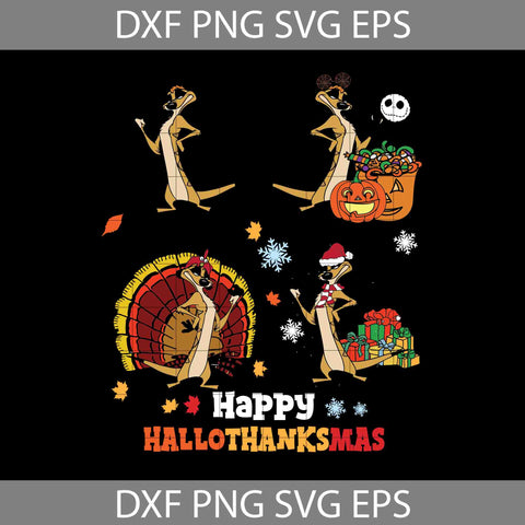 Happy Hallothanksmas Svg, Halloween Svg, Thanksgiving svg, Christmas svg, Cricut File, Clipart, Svg, Png, Eps, Dxf