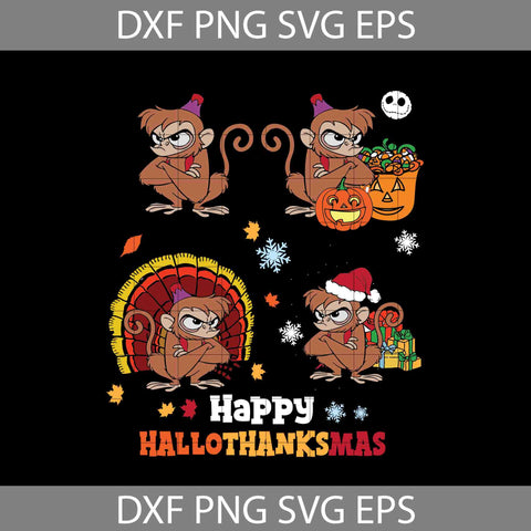 Happy Hallothanksmas Svg, Halloween Svg, Thanksgiving svg, Christmas svg, Cricut File, Clipart, Svg, Png, Eps, Dxf