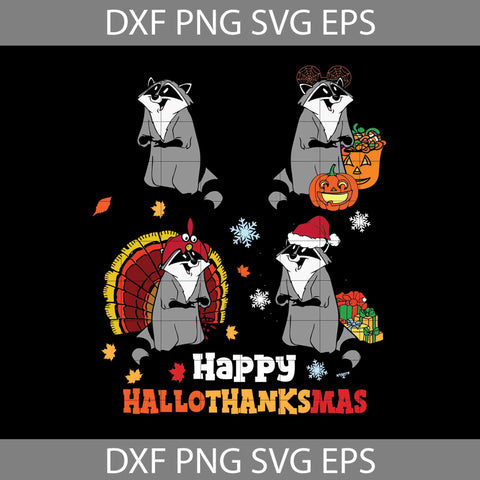 Happy Hallothanksmas Svg, Halloween Svg, Thanksgiving svg, Christmas svg, Cricut File, Clipart, Svg, Png, Eps, Dxf